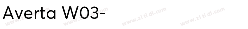 Averta W03字体转换